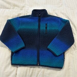 Old Navy Kids Blue and Teal fleece Jacket